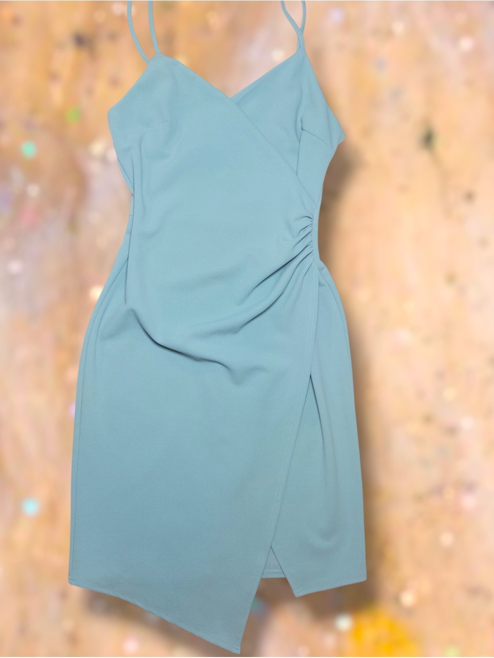 ✨ALTAR’D STATE✨semi-formal asymmetrical ruched midi dress